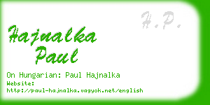 hajnalka paul business card